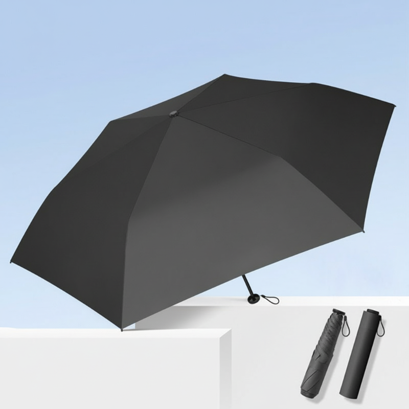 Black Friday et Noël Mini Parapluie Léger Soleil et Pluie avec Protection Anti-UV