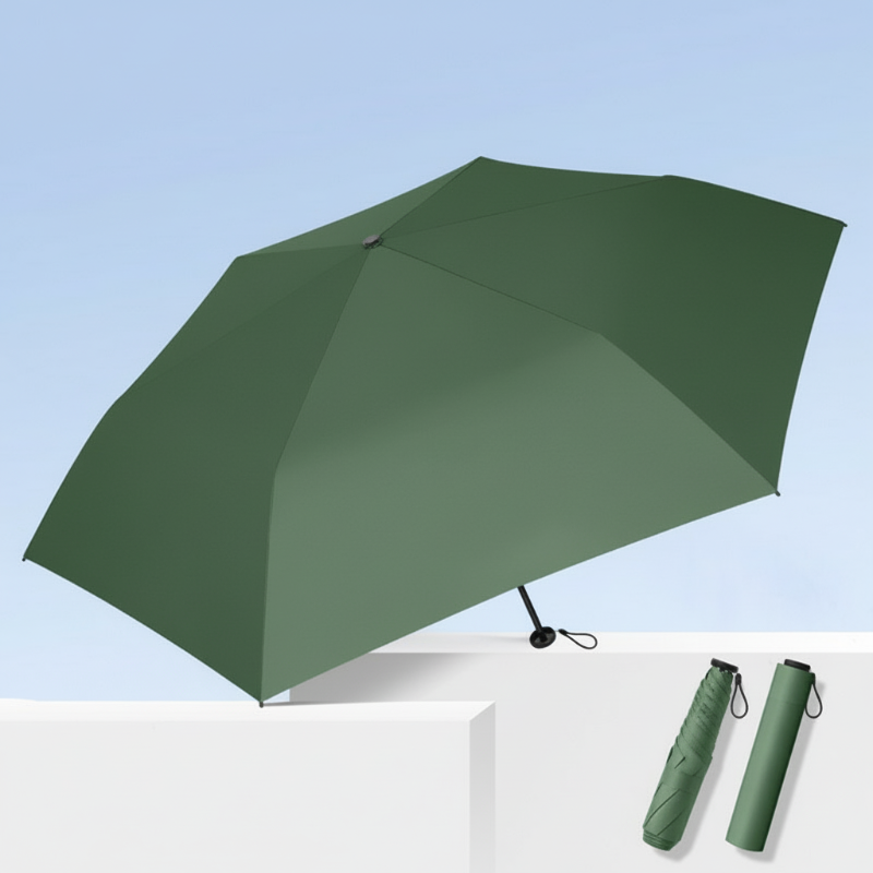 Black Friday et Noël Mini Parapluie Léger Soleil et Pluie avec Protection Anti-UV