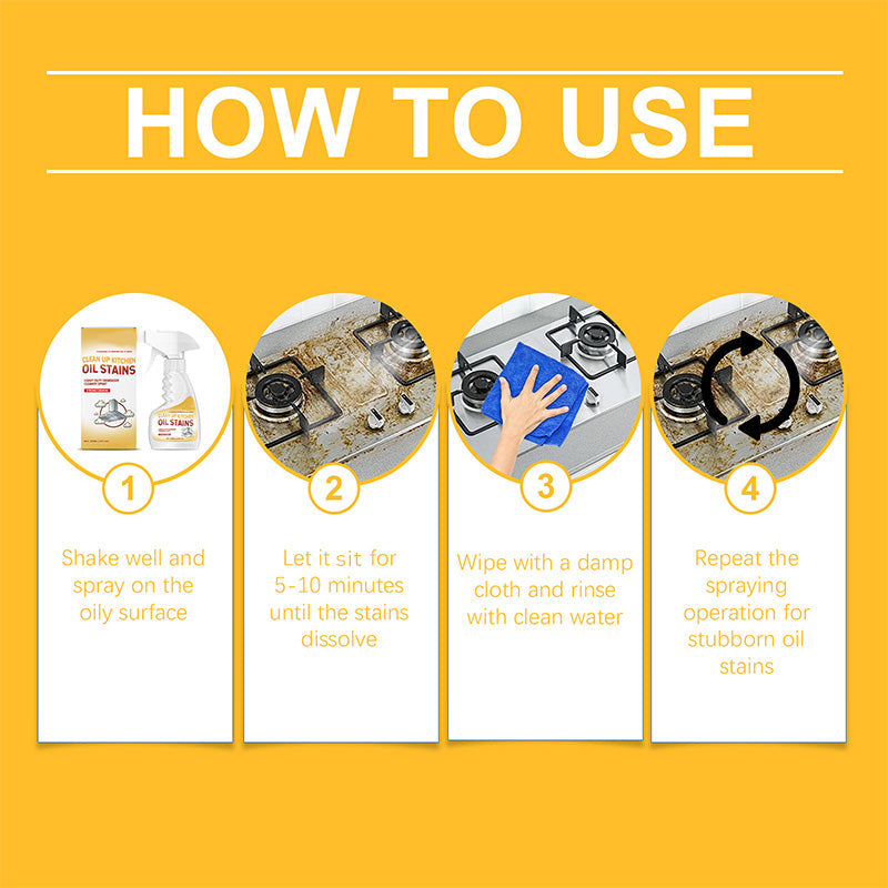 BUY 2, GET 1 FREE Powerful Degreasing Spray for Kitchen Fast Cleaning, Toxin-Free & Multi-Surface