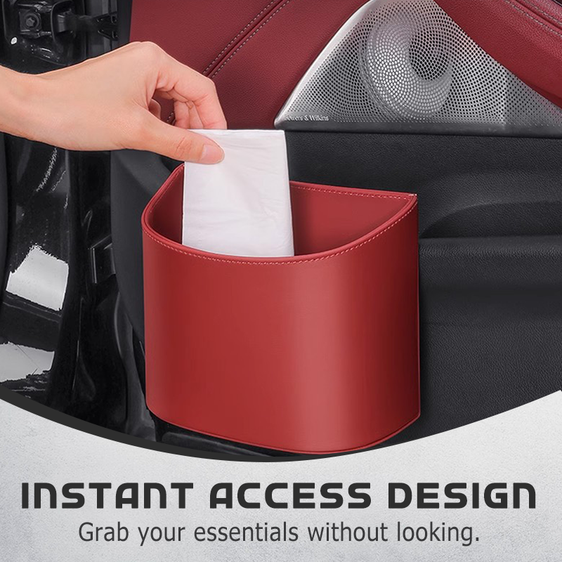 + 0% on the leather car door cup holder. Wide opening: easy access to drinks and phone. Clip-on fastening, secure hold. Durable and elegant PU leather.