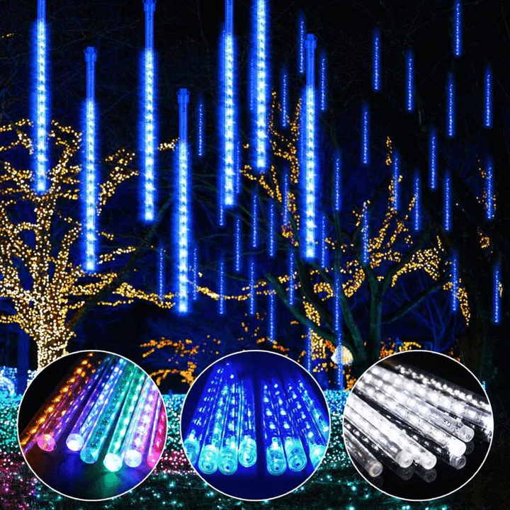 Lumières LED effet chute de neige