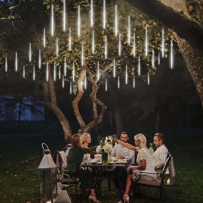 Lumières LED effet chute de neige