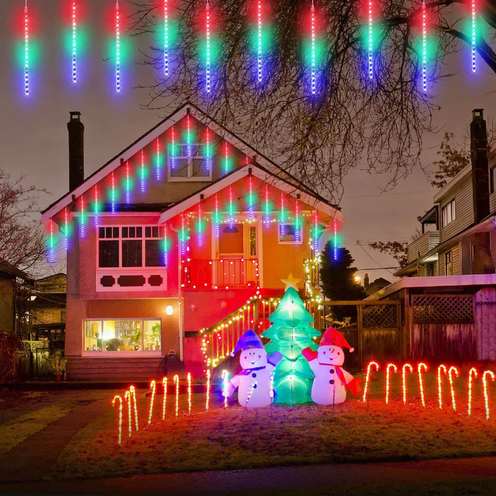 Lumières LED effet chute de neige
