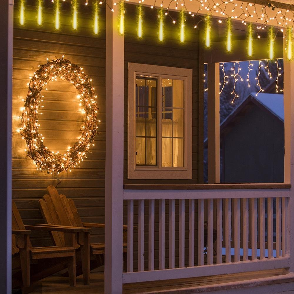 Lumières LED effet chute de neige