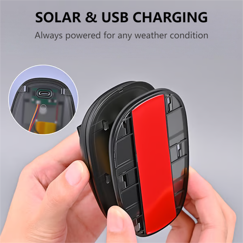 Lampe solaire étanche avec télécommande pour voiture - Vente chaude