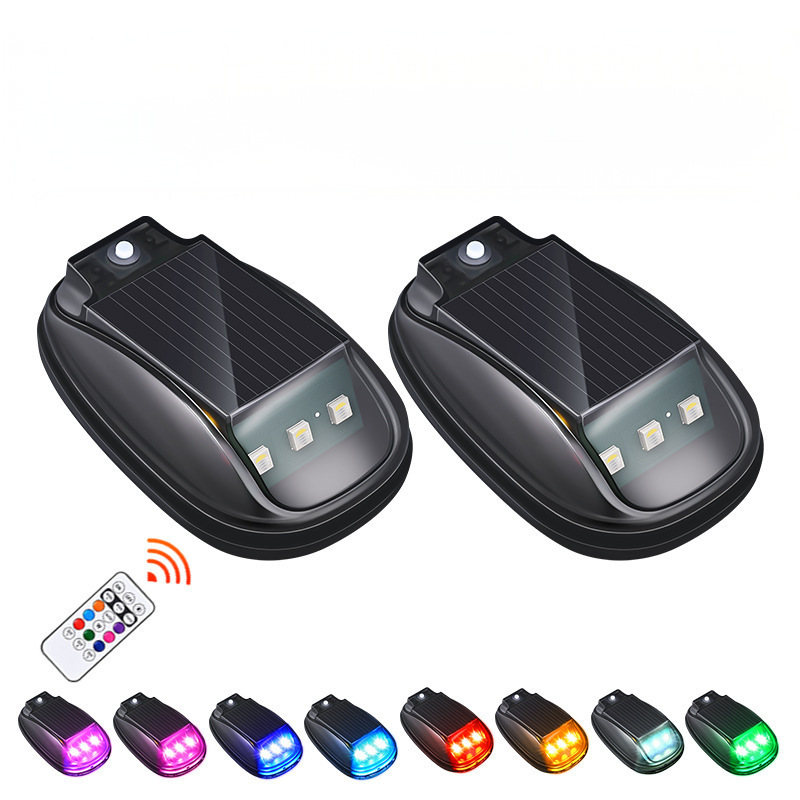 Lampe solaire étanche avec télécommande pour voiture - Vente chaude