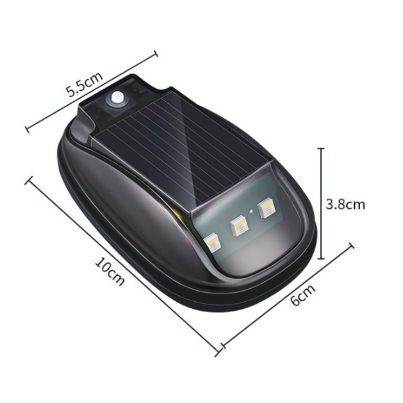 Lampe solaire étanche avec télécommande pour voiture - Vente chaude