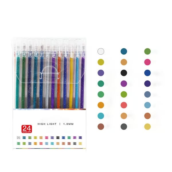 RÉDUCTION Stylos gel couleurs Couleurs vibrantes et créativité sans limite
