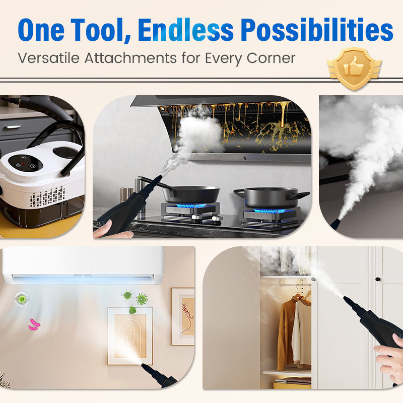 High-temperature multifunctional steam cleaner for home use