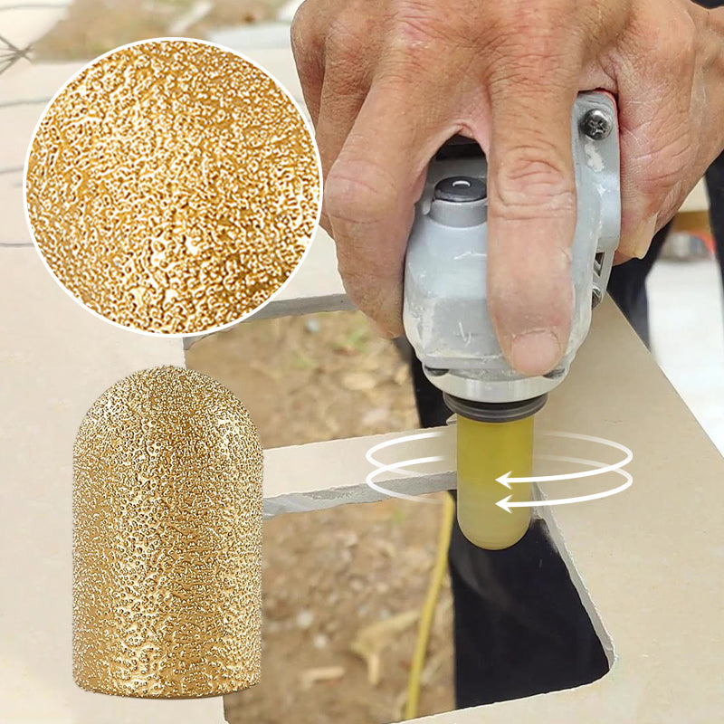 Tête de meulage ronde brasée sous vide, abrasive