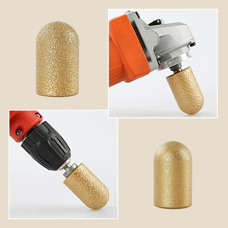 Tête de meulage ronde brasée sous vide, abrasive