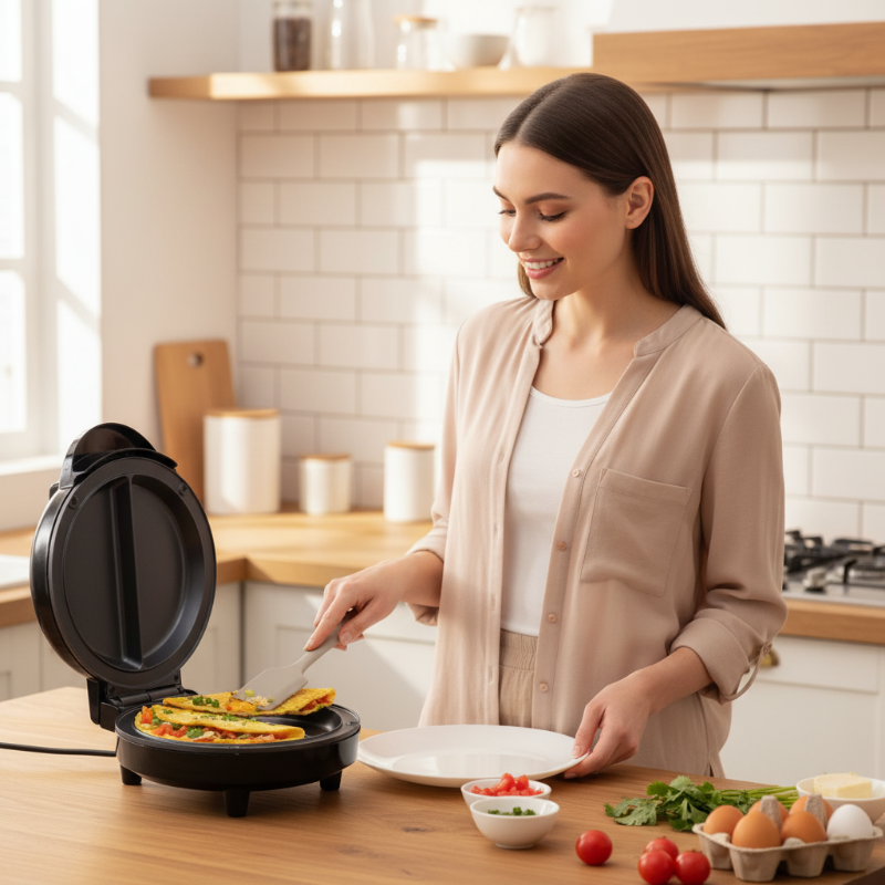 Plaque de cuisson électrique multifonction antiadhésive pour le petit-déjeuner