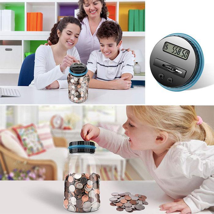 Tirelire numérique en ABS avec compteur électronique et écran LCD pour enfants et adultes