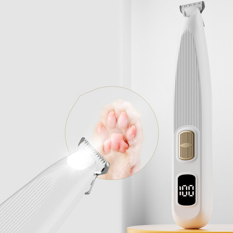 Rasoir électrique efficace et sûr pour animaux domestiques avec lumière LED