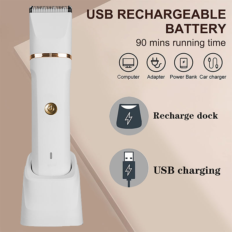 Tondeuse électrique 3 en 1 pour poils corporels, tondeuse sans fil pour poils intimes pour hommes
