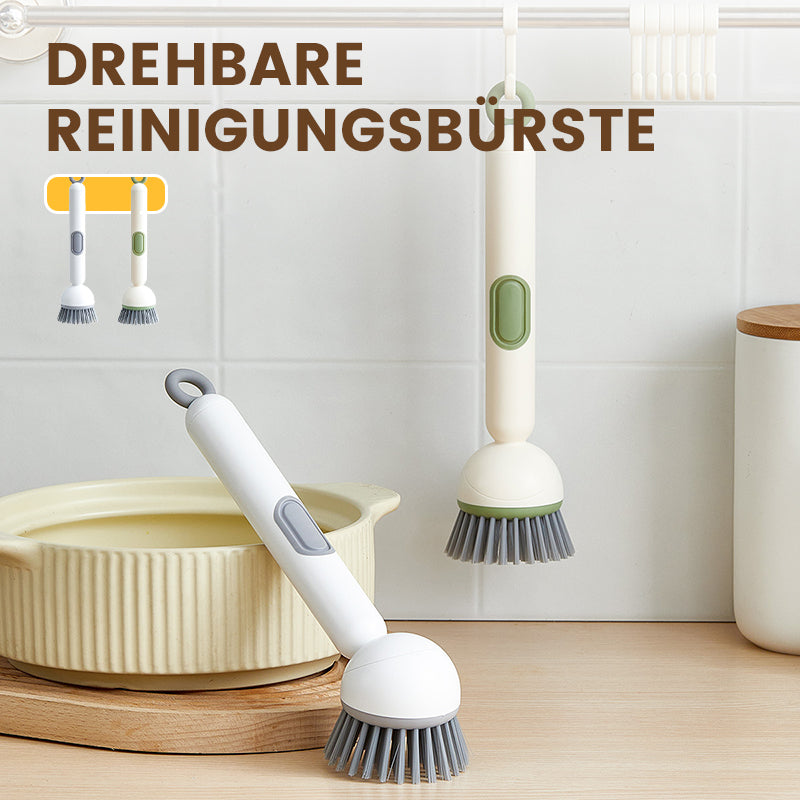 ACHETEZ 2, OBTENEZ-EN 1 GRATUITE Brosse de nettoyage rotative avec long manche pour la vaisselle et les casseroles