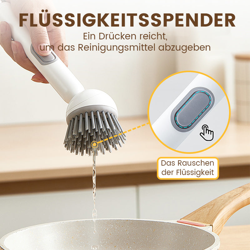 ACHETEZ 2, OBTENEZ-EN 1 GRATUITE Brosse de nettoyage rotative avec long manche pour la vaisselle et les casseroles