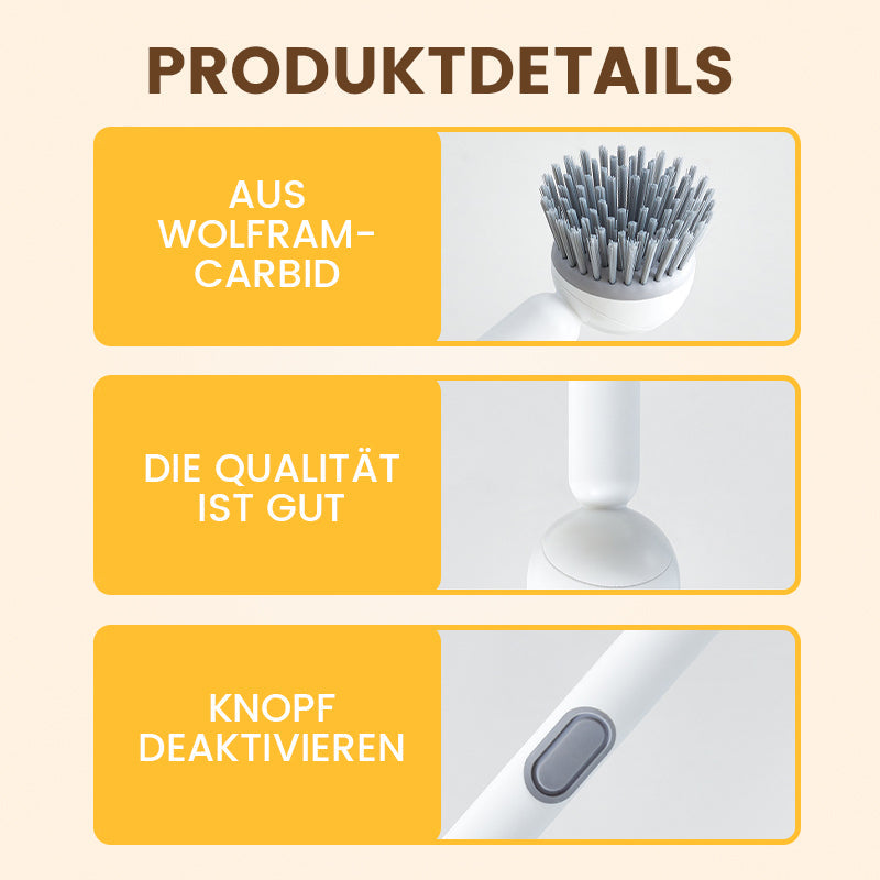 ACHETEZ 2, OBTENEZ-EN 1 GRATUITE Brosse de nettoyage rotative avec long manche pour la vaisselle et les casseroles