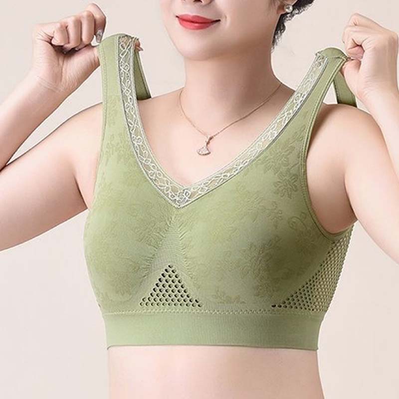 Offre spéciale à durée limitée Soutien-gorge sans armatures en dentelle à maintien élevé pour femme