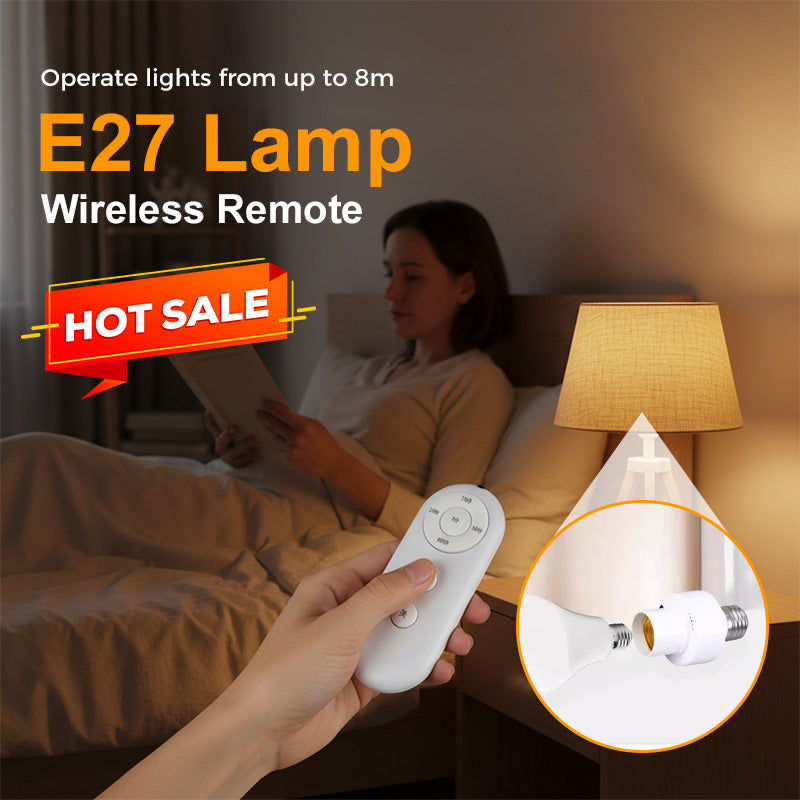 E27 Lamp Socket Kit with Wireless Remote Control