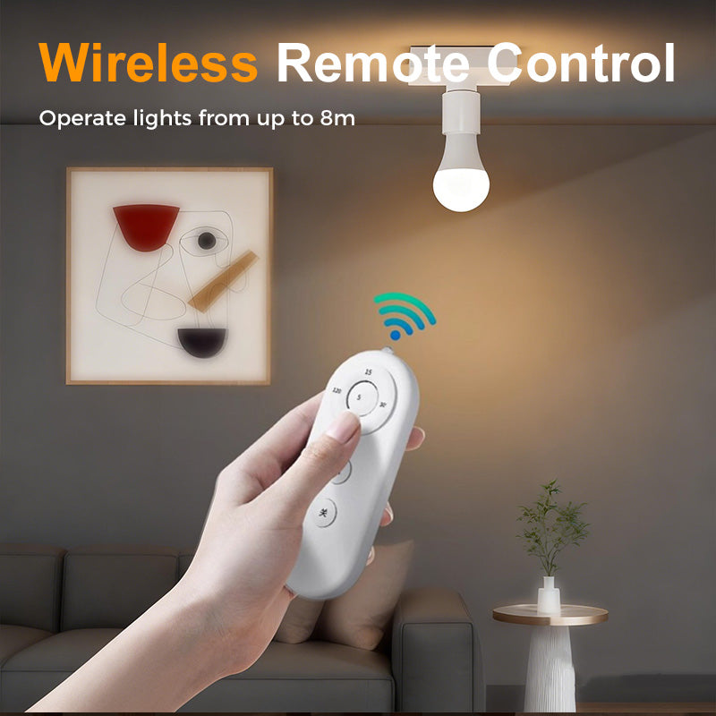 E27 Lamp Socket Kit with Wireless Remote Control