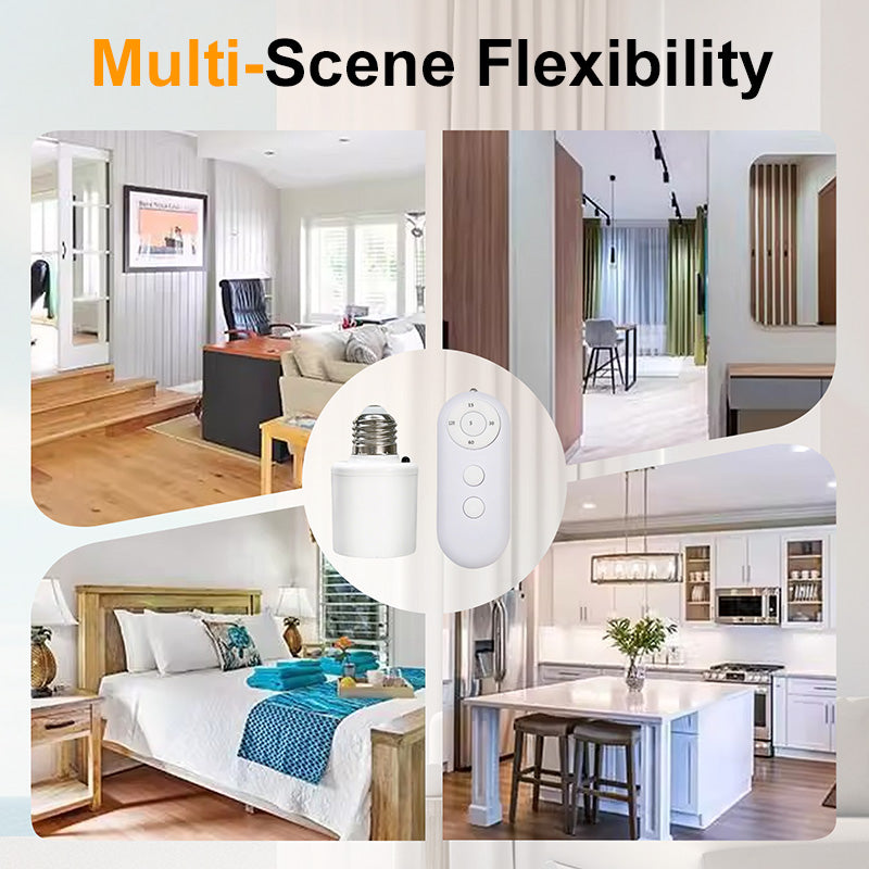 E27 Lamp Socket Kit with Wireless Remote Control