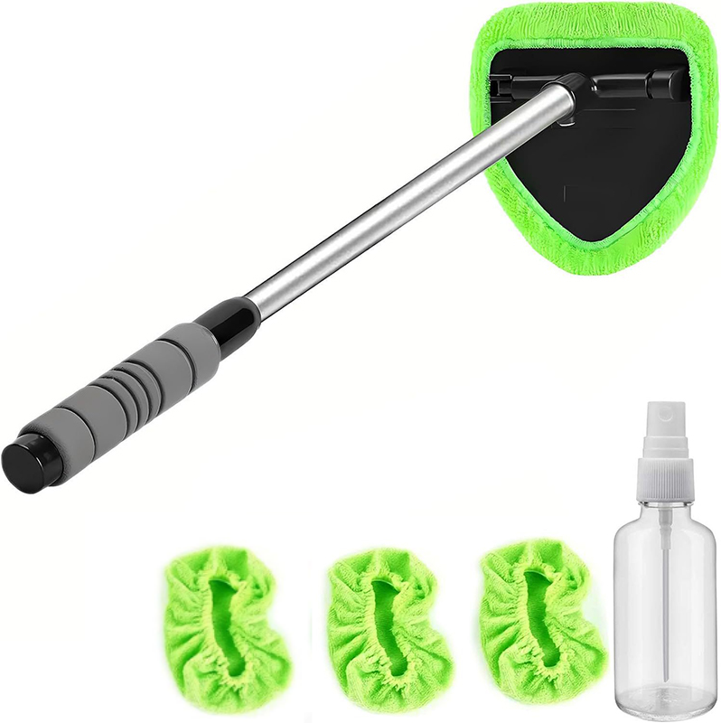 Kit de nettoyage pare-brise avec manche télescopique