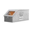 Lot de boîtes de rangement empilables transparentes pour casquettes, modulables et peu encombrantes