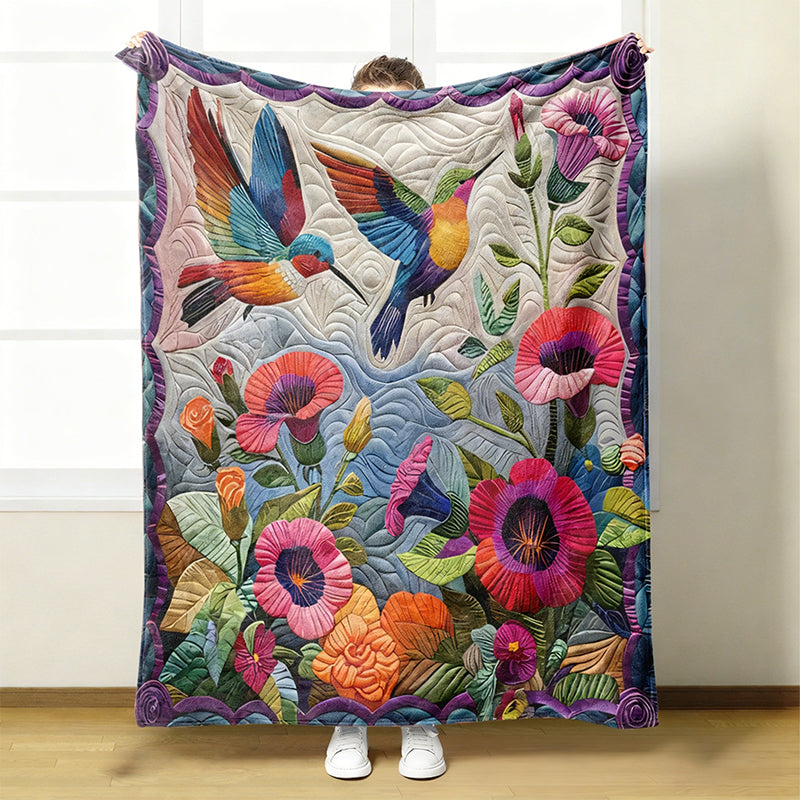 Floral Snuggly Soft Blanket