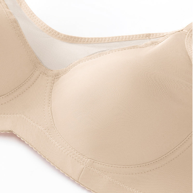 REDUCTION Full-coverage elegant and transparent bra for curvy women