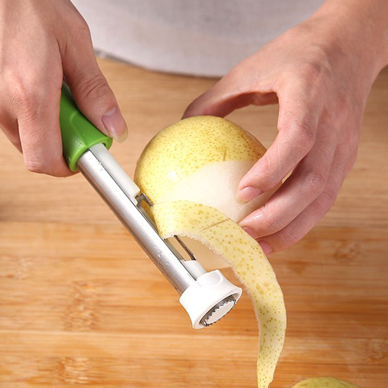 Outil de cuisine 2-en-1 en acier inoxydable avec poignée ergonomique