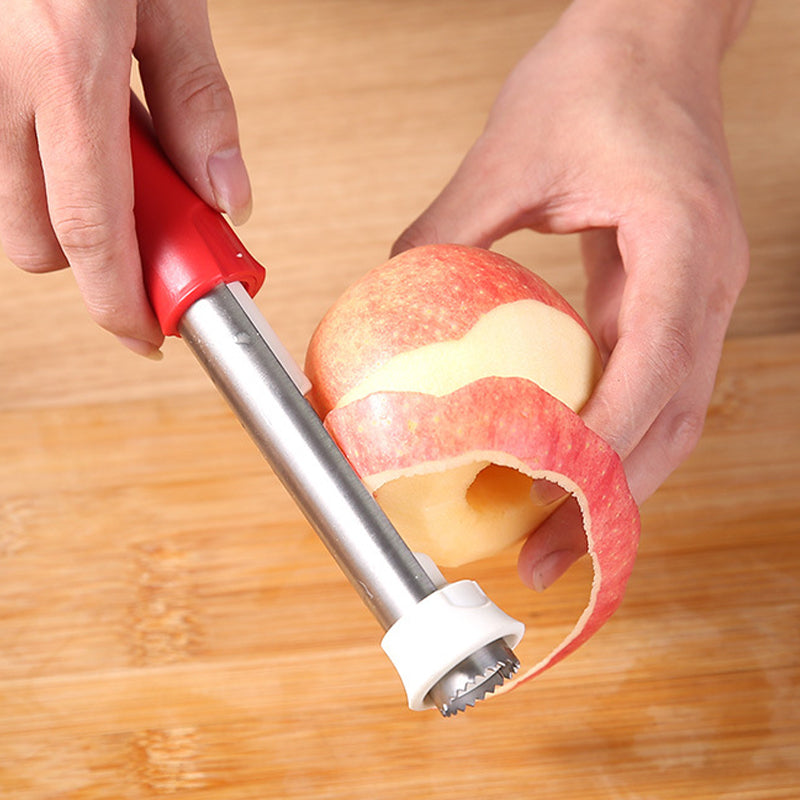Outil de cuisine 2-en-1 en acier inoxydable avec poignée ergonomique