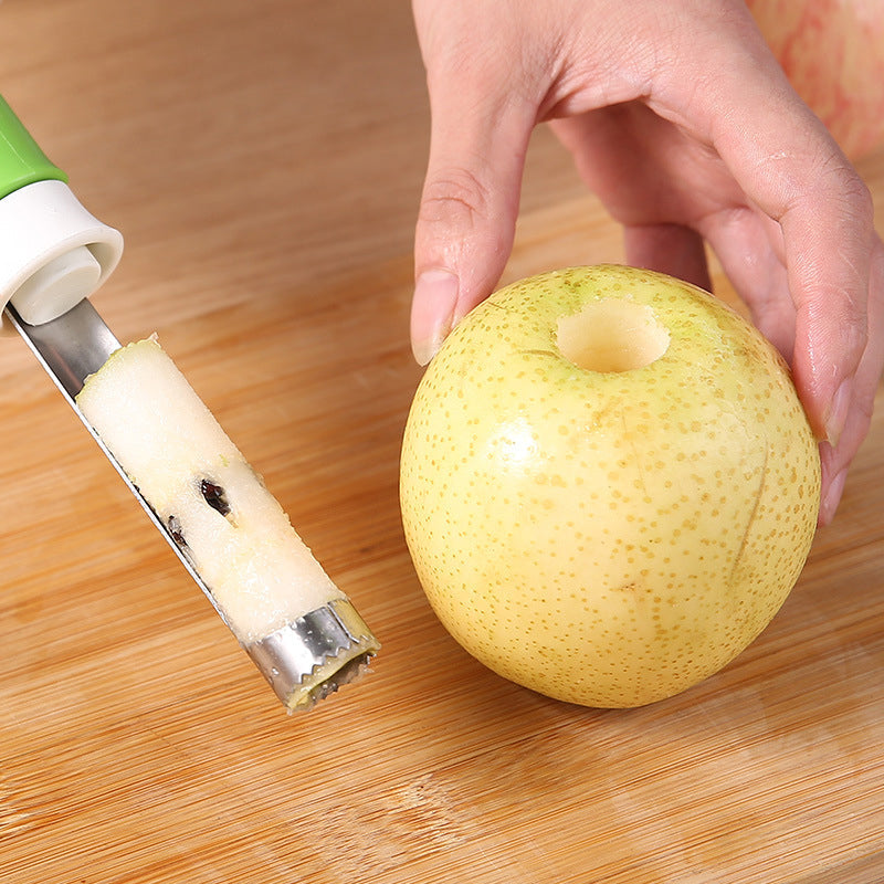 Outil de cuisine 2-en-1 en acier inoxydable avec poignée ergonomique