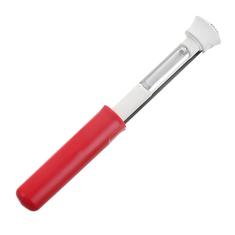 Outil de cuisine 2-en-1 en acier inoxydable avec poignée ergonomique