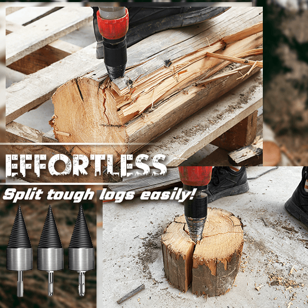 The professional solution for preparing firewood. This set of robust drill bits allows logs to be processed quickly.