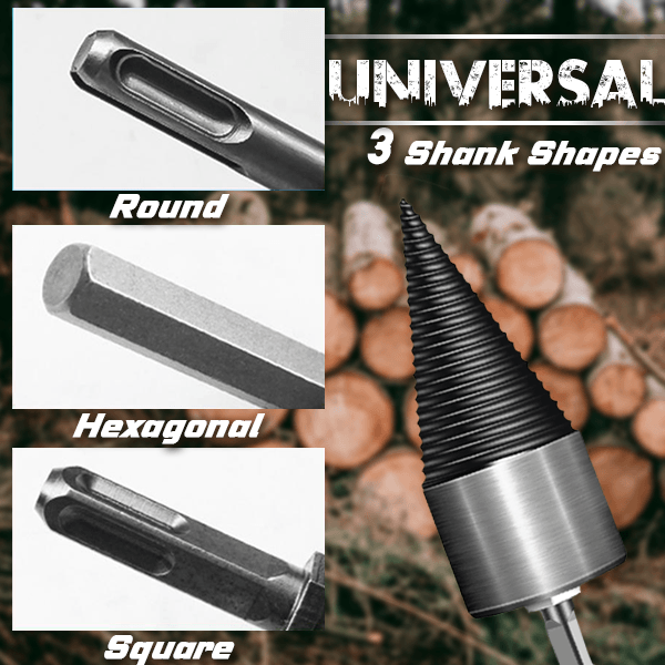 The professional solution for preparing firewood. This set of robust drill bits allows logs to be processed quickly.