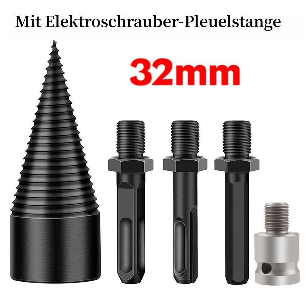 The professional solution for preparing firewood. This set of robust drill bits allows logs to be processed quickly.