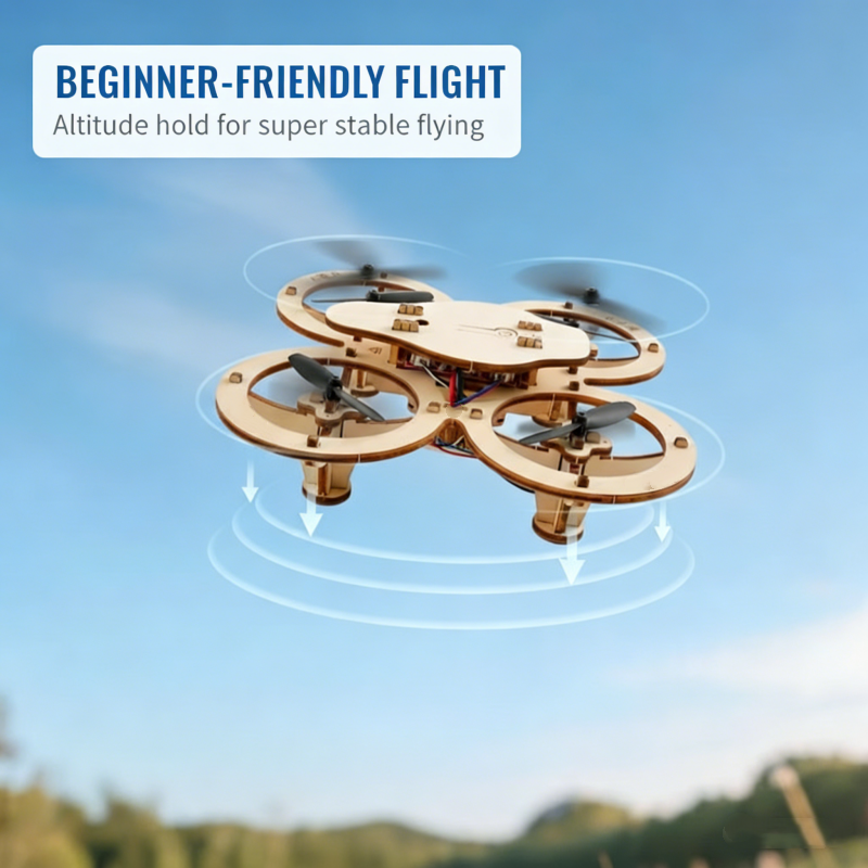 Kit de construction de drone en bois à monter soi-même pour enfants