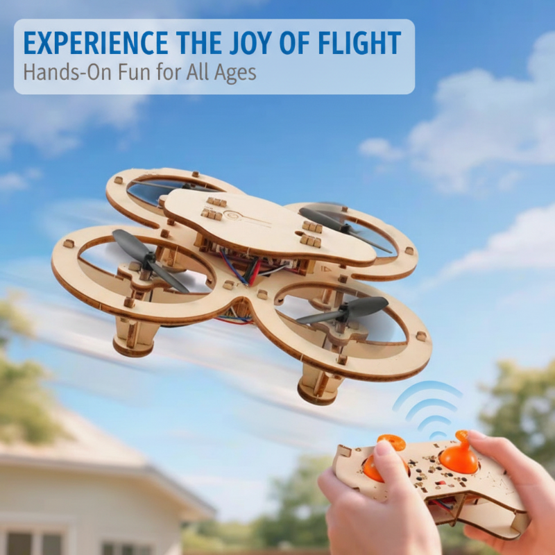 Kit de construction de drone en bois à monter soi-même pour enfants