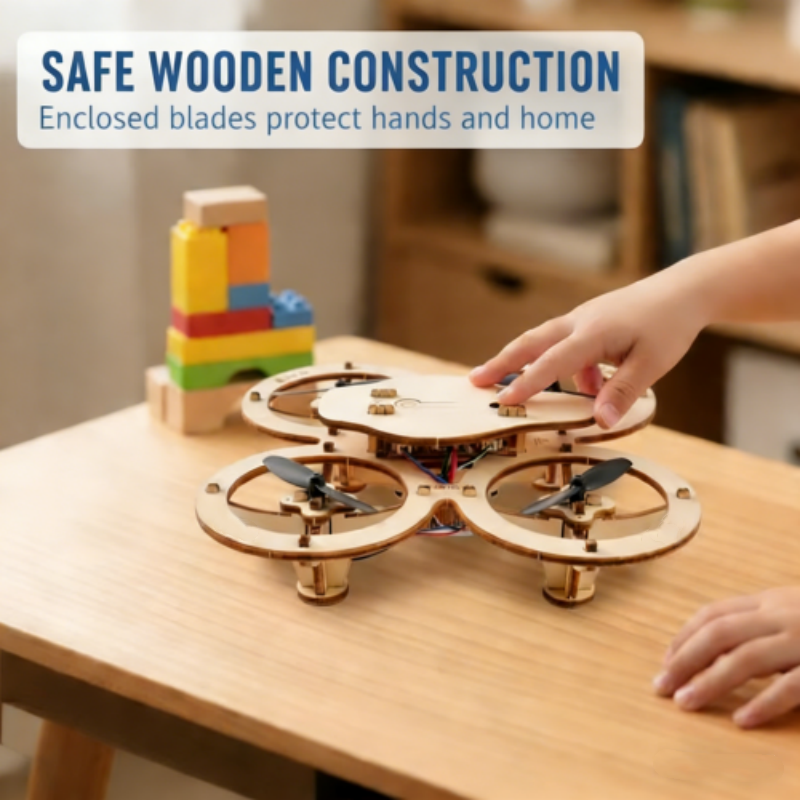 Kit de construction de drone en bois à monter soi-même pour enfants