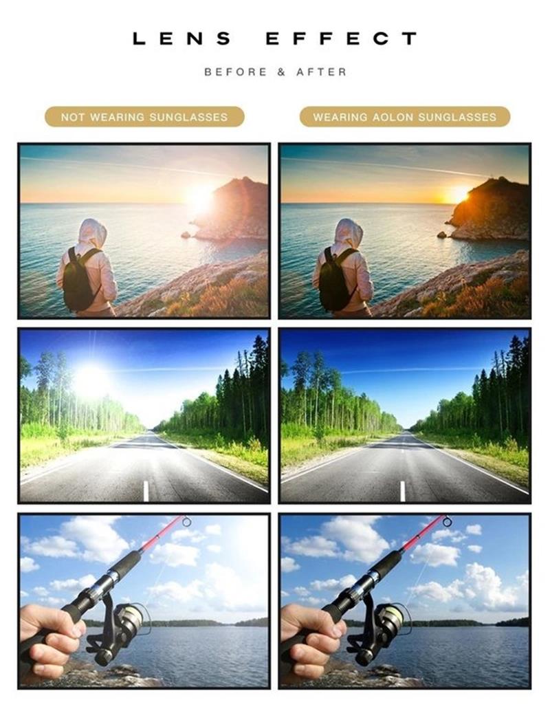 Lunettes de soleil photochromiques 2026 avec verres polarisés antireflet (50 % de réduction)