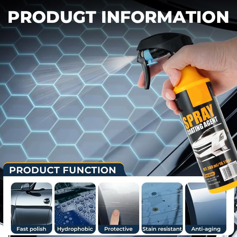 Nano-hydrophobic spray for car coating
