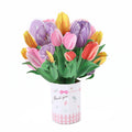 Carte de vœux avec bouquet en relief 3D