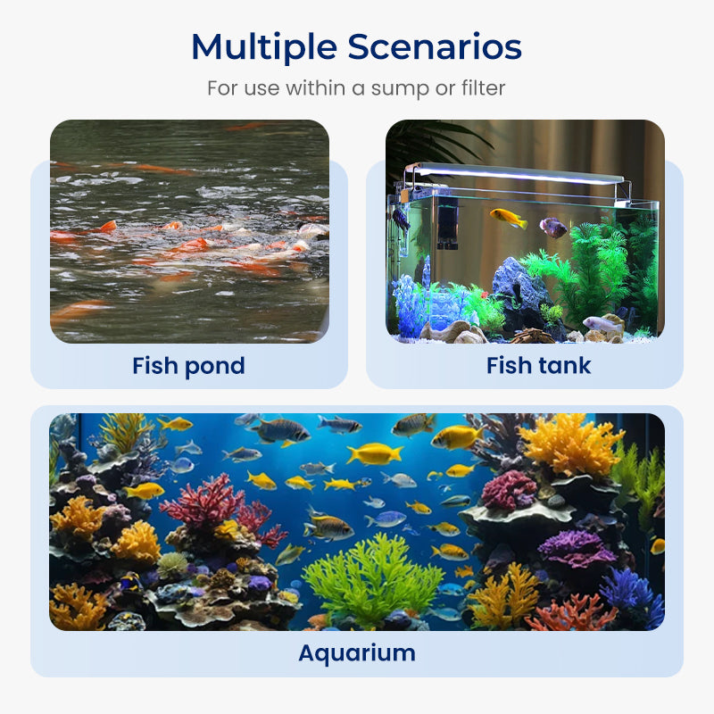 Lampe UV submersible stérilisante avec minuterie pour aquariums