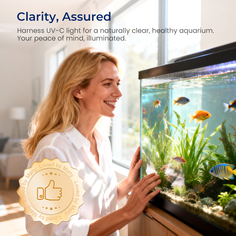 Lampe UV submersible stérilisante avec minuterie pour aquariums
