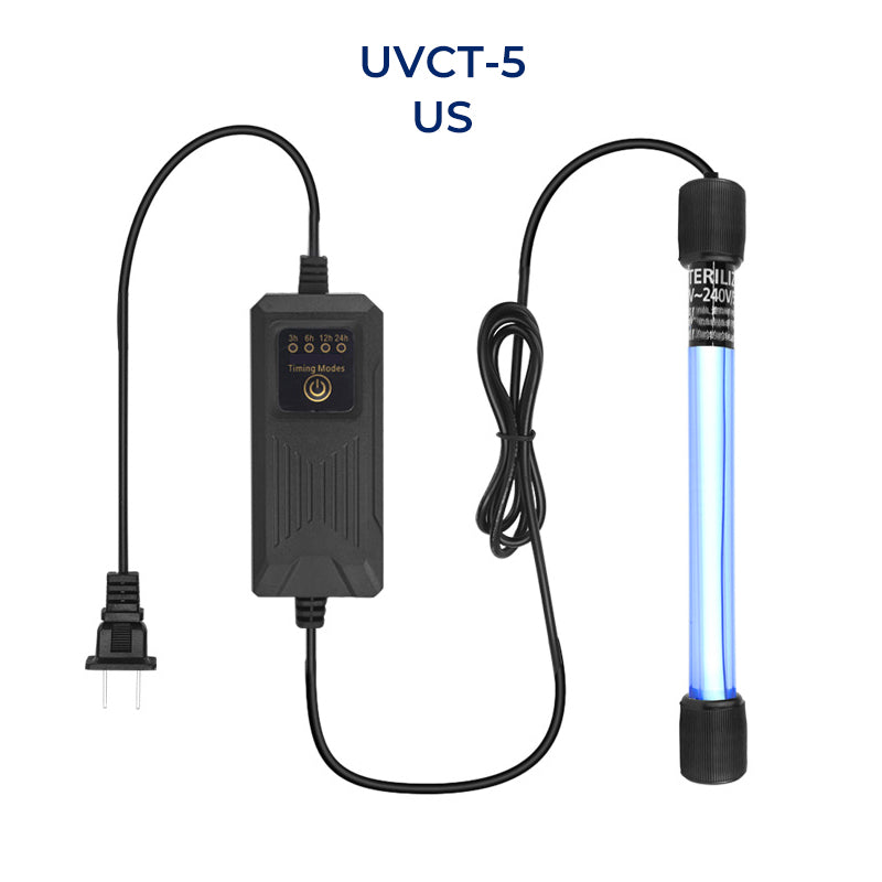 Lampe UV submersible stérilisante avec minuterie pour aquariums