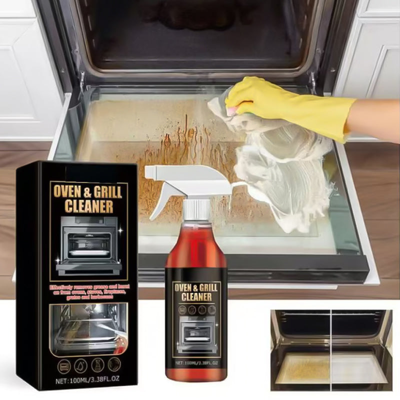 New Year Sale 50% OFF Powerful Oven & Grill Cleaner Spray: Effortlessly removes grease & food residue, no scrubbing required