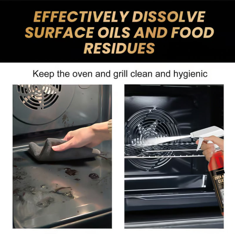 New Year Sale 50% OFF Powerful Oven & Grill Cleaner Spray: Effortlessly removes grease & food residue, no scrubbing required