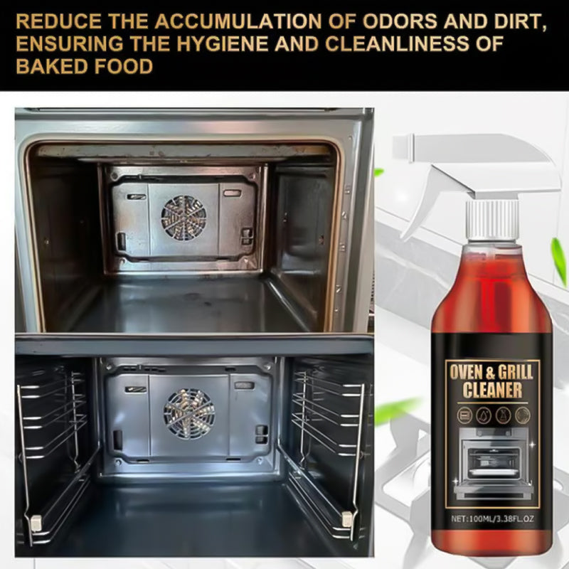 New Year Sale 50% OFF Powerful Oven & Grill Cleaner Spray: Effortlessly removes grease & food residue, no scrubbing required