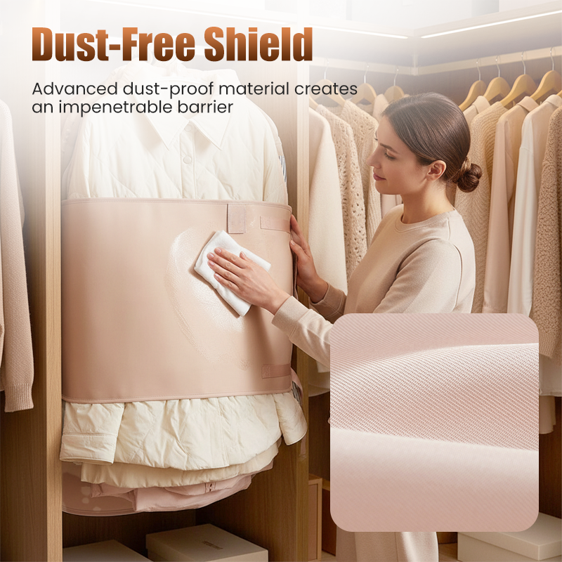 Sac de rangement anti-poussière, housse de protection par compression pour vêtements, à placer dans les armoires
